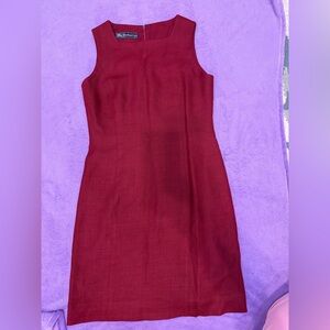 Vintage Burberry Rich burgundy Mini Dress